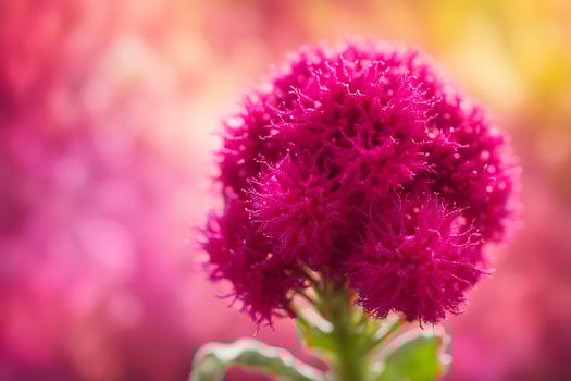 Cockscomb flower bokeh background photo