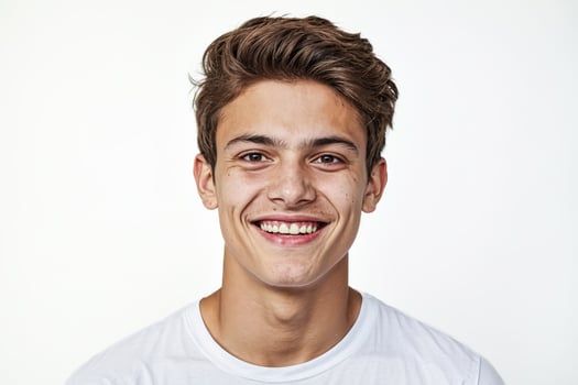 Portrait of a smiling young man photo
