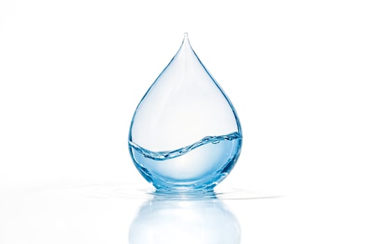 Water Droplet, Clear Liquid, Reflection, Blue Water photo