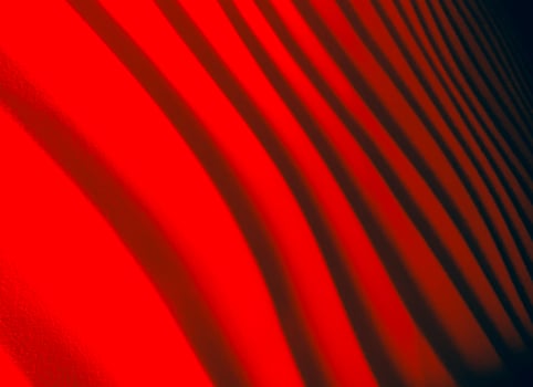 Abstract cyan backdrop with shadow and light alternating pattern. photo