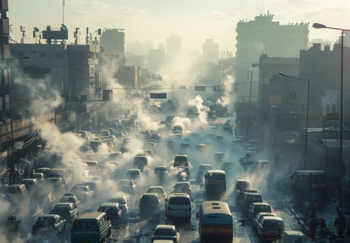 A large city street photo
