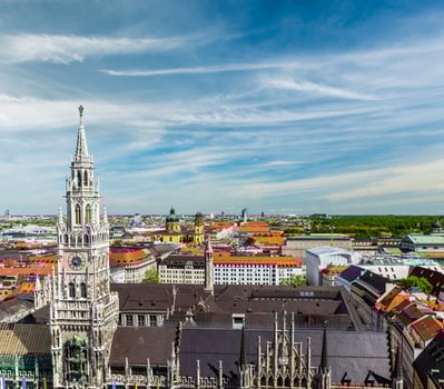Aerial view of Munich, Germany photo