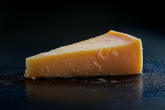 Aged Parmesan Cheese on Dark Background Delicious Culinary Delight photo