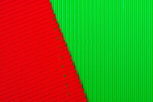 Colored background of corrugated paper. Soft focus. Copy space. photo