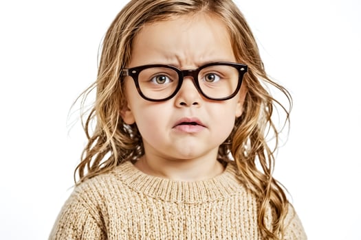 Portrait of a Young Girl with a Serious Expression photo