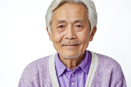Portrait of a smiling senior man photo