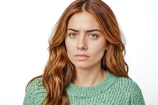 Portrait of a Serious Young Woman photo