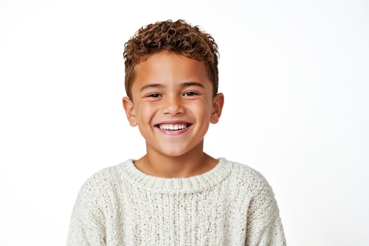 Portrait of a smiling young boy photo