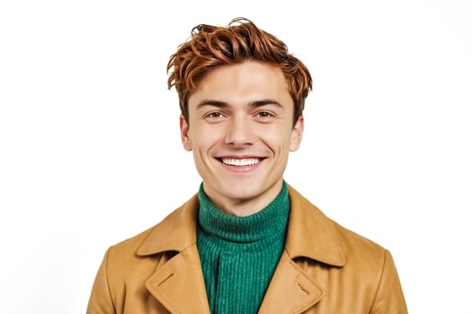Happy young man with a big smile photo