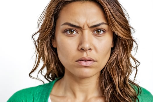 Portrait of a Woman with a Serious Expression photo