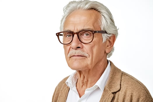 Portrait of a Senior Man with Glasses photo