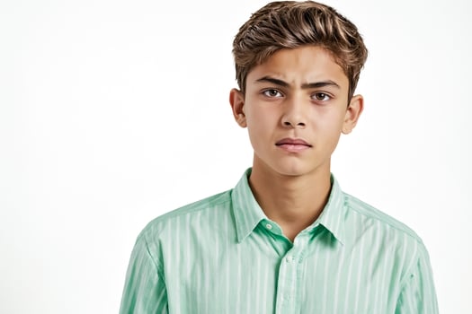 Portrait of a Serious Young Man photo