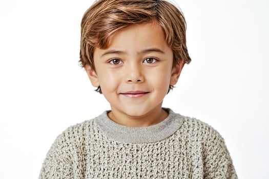 Portrait of a young boy with a smile photo