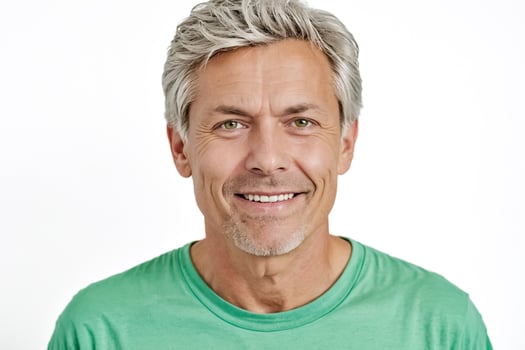 Portrait of a smiling middle-aged man photo