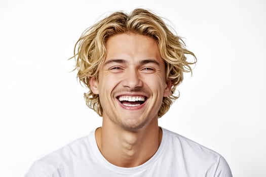 Happy Man With Blonde Hair photo