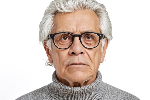 Senior Man Looking At Camera photo