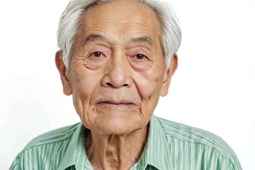 Portrait of an Elderly Asian Man photo