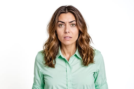 Woman Looking Concerned photo