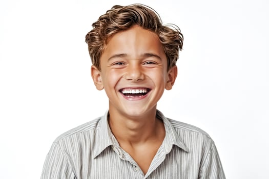 Happy Boy Smiling Brightly photo