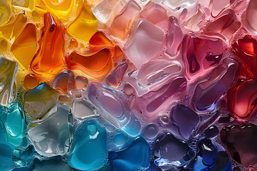 Vibrant Abstract Multicolor Glass Art for Contemporary Decor, Posters, and Backgrounds photo