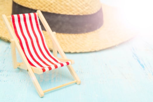 Travel set - sunglasses, straw hat photo