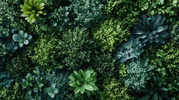 Lush Greenery Displaying Various Plant Species in a Natural Environment Under Soft Daylight photo