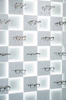 glasses in the shop photo