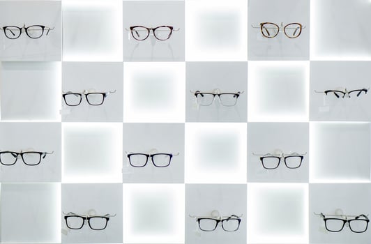 glasses in the shop photo