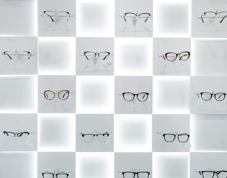 glasses in the shop photo
