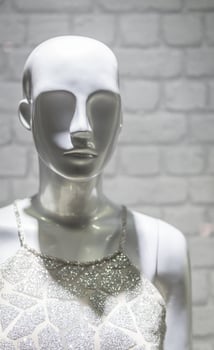 mannequin in the shop window photo