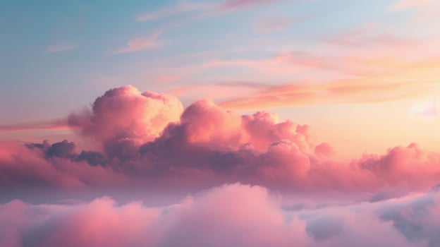 Pink Clouds Over Calm Water at Sunrise photo