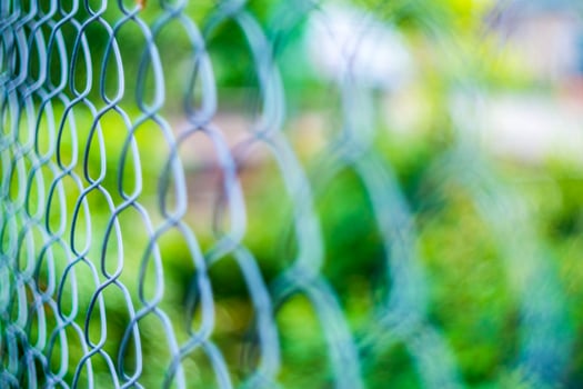 Blue metal mesh photo
