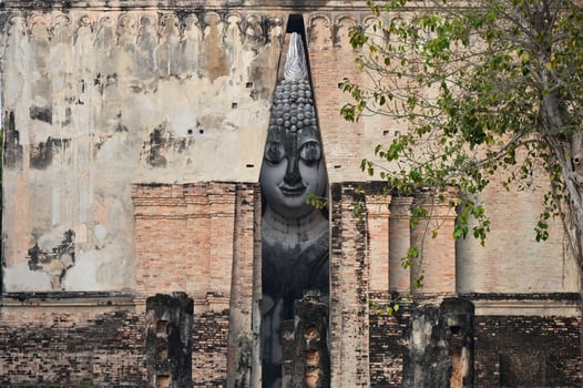 landmark in Thailand, Wat Si Chum, Sukhothai photo