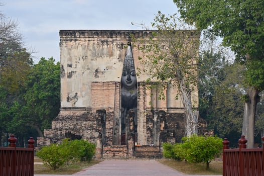 landmark in Thailand, Wat Si Chum, Sukhothai photo