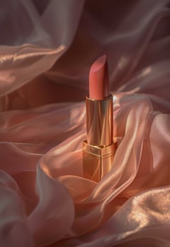 Close Up of Lipstick on Cloth photo