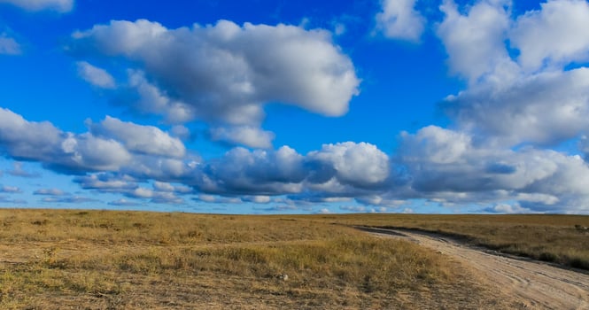 Thunderstorm clouds over the Crimean Peninsula in summer photo