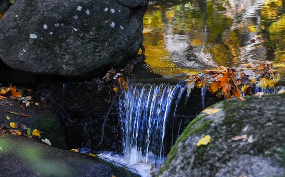 Waterfall in Sofievsky Park, Uman, Ukraine photo
