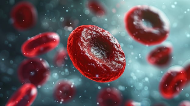 A Red Blood Cell Under Microscope photo
