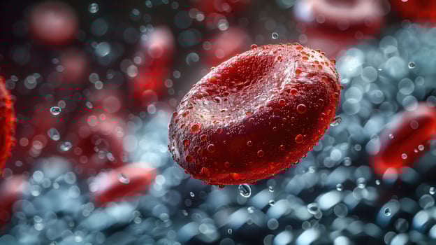 Blood Cell With Red Blood Cells photo