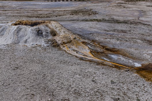 Boiling water bubbler Geyser. Active geyser with major eruptions. Yellowstone NP photo
