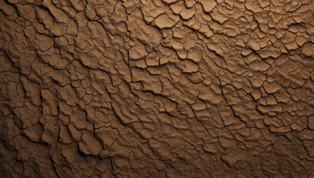 Sandy dry brown texture background top view. photo