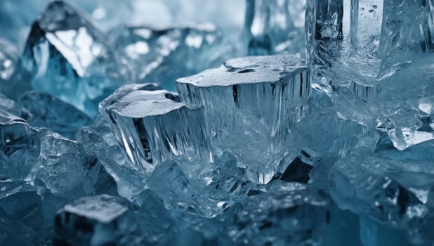 the abstract background of ice structure with natural texture. photo