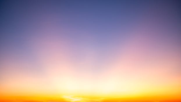 Beautiful , luxury soft gradient orange gold clouds and sunlight on the blue sky perfect for the background, take in everning,Twilight, Large size, high definition landscape photo