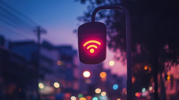 wireless network poster. photo