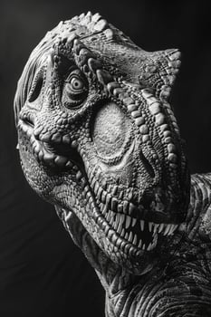 portrait studio photograph of tyrannosaurus rex photo