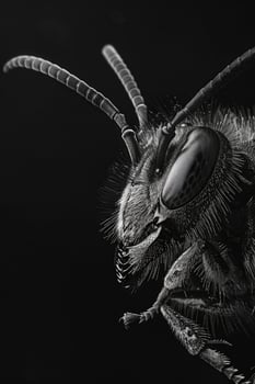 portrait studio photograph of hornet photo