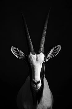 portrait studio photograph of oryx photo