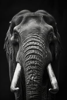 portrait studio photograph of platybelodon photo