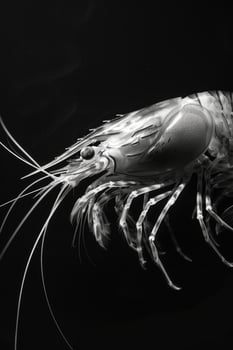 portrait studio photograph of shrimp photo