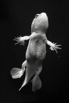 portrait studio photograph of tadpole photo